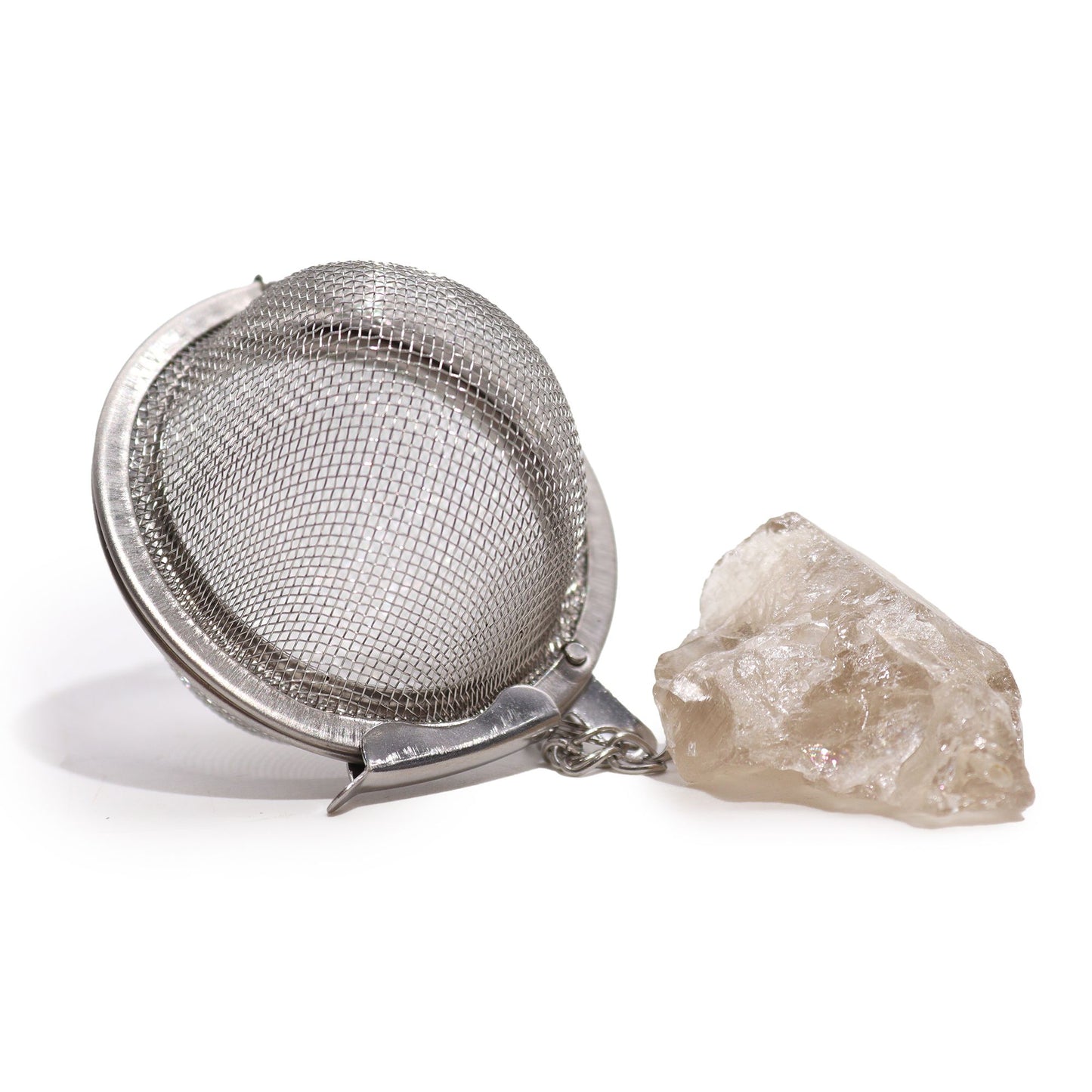 Raw Gemstone Tea Strainer – Smoky Quartz