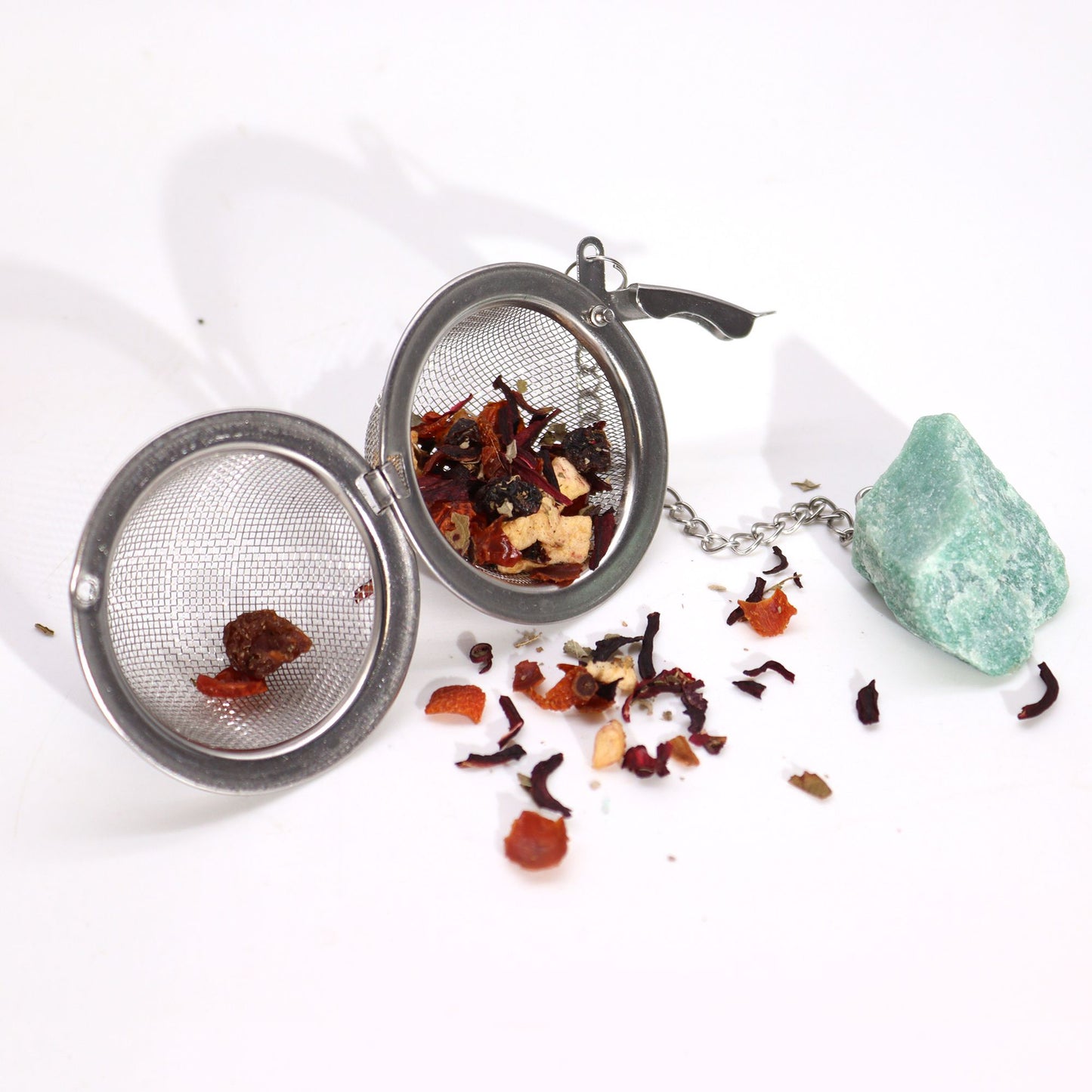 Raw Gemstone Tea Strainer – Aquamarine