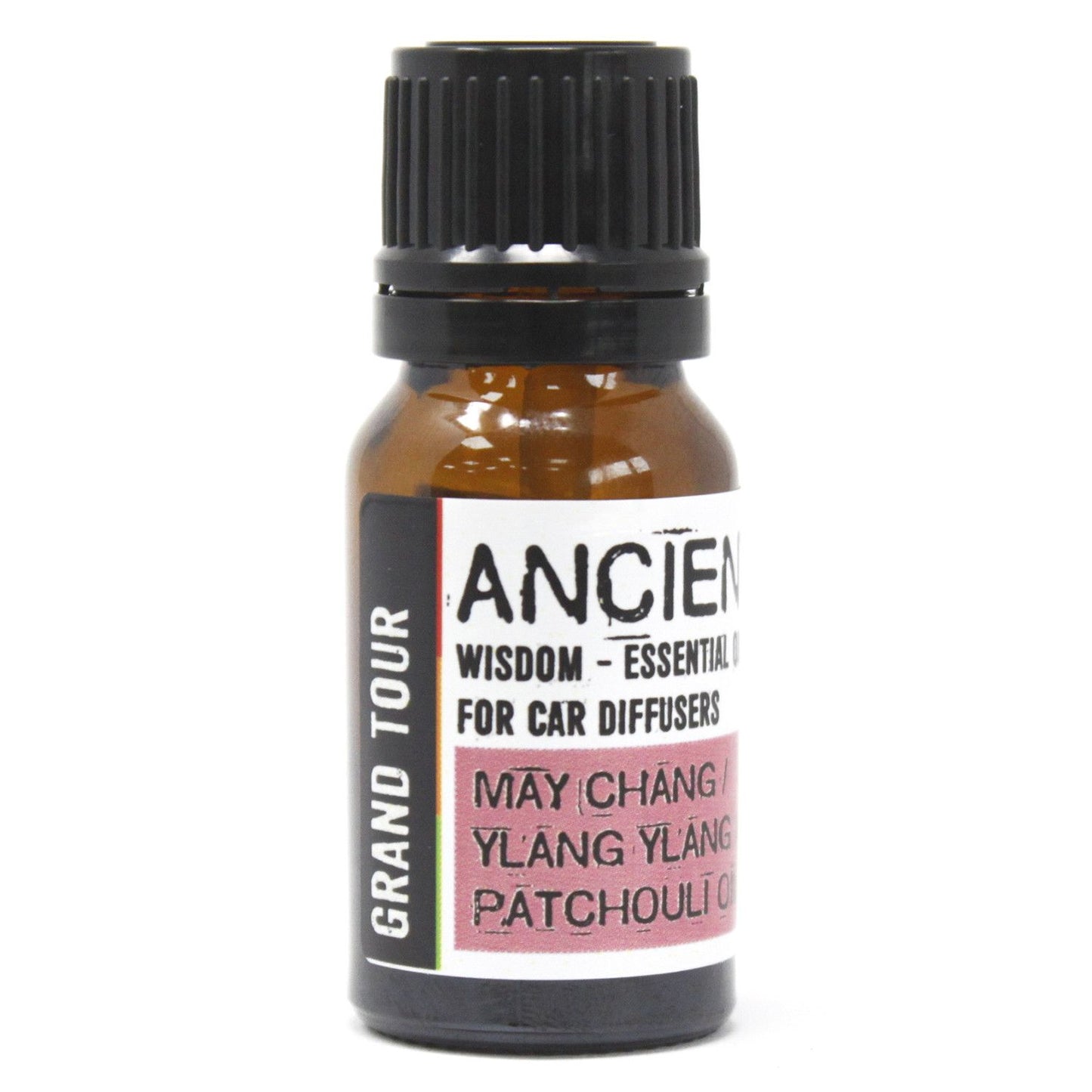 10ml aromatherapy car blend in amber glass bottle with dropper cap