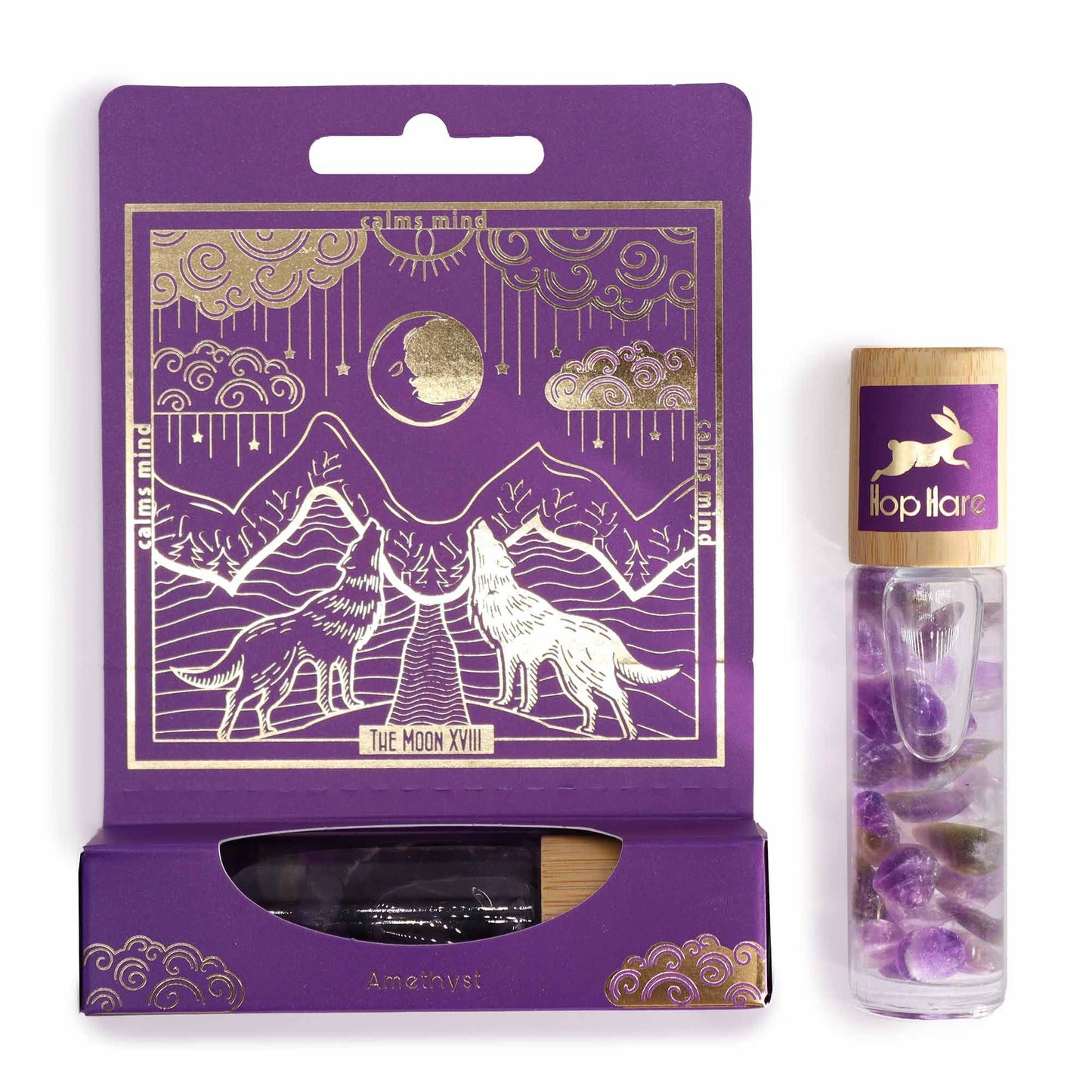 Hop Hare Essential Oil Gemstone Roll On – The Moon 10ml