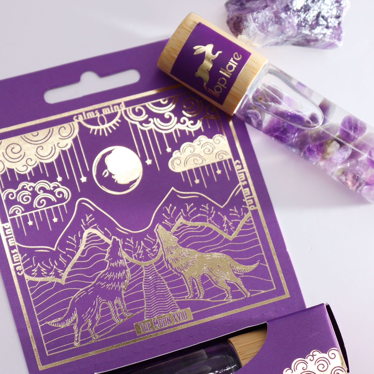 Hop Hare Essential Oil Gemstone Roll On – The Moon 10ml