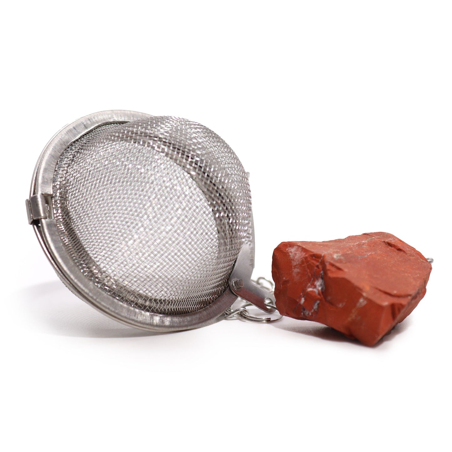 Raw Gemstone Tea Strainer – Red Jasper