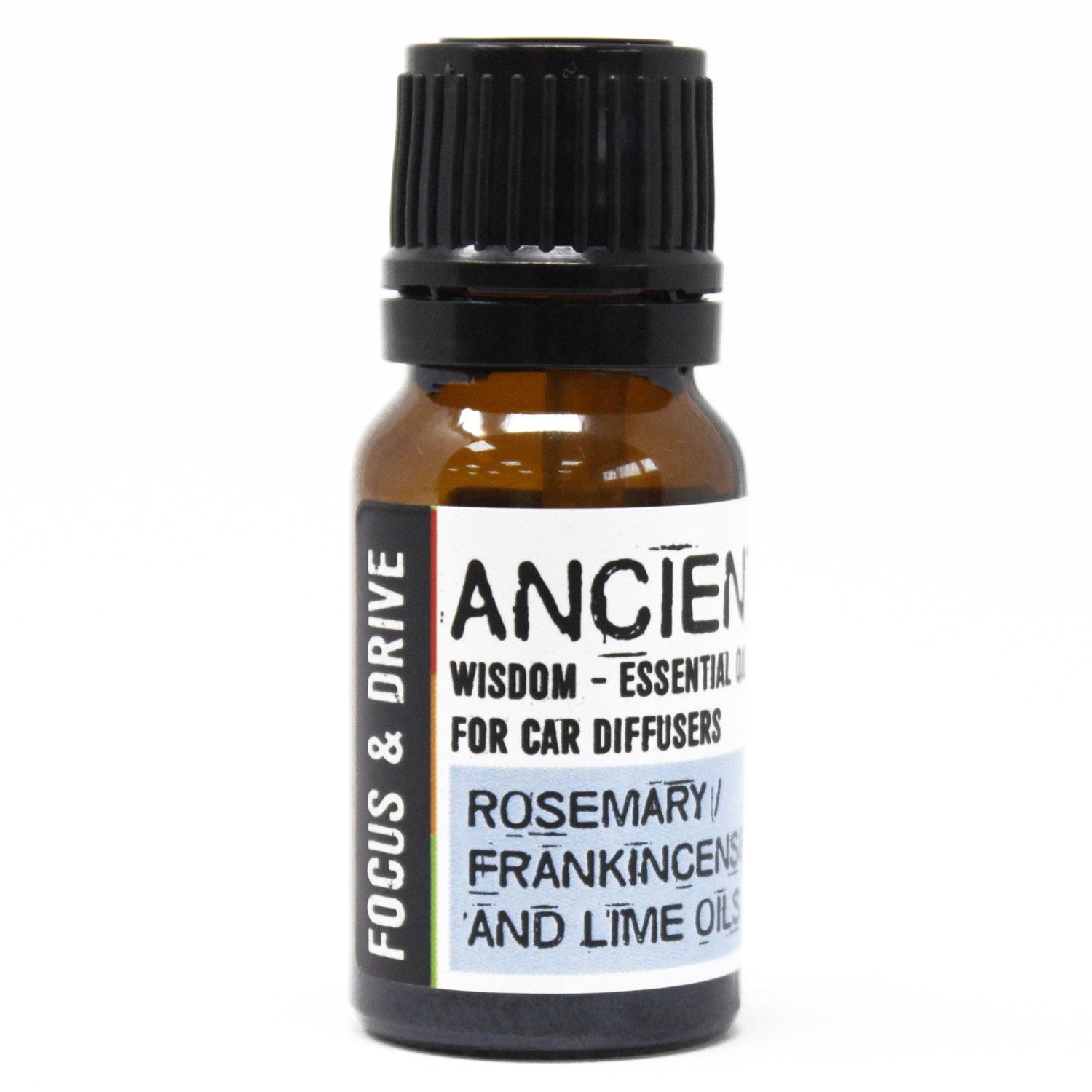10ml aromatherapy car blend in amber glass bottle with dropper cap