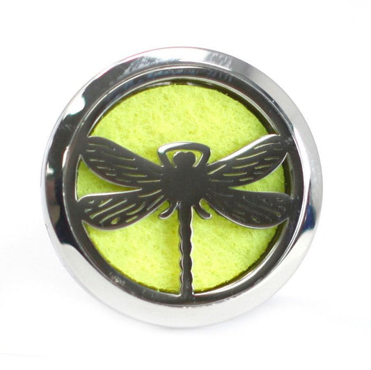 Dragonfly stainless steel car diffuser kit vent clip with essential oil felt pads