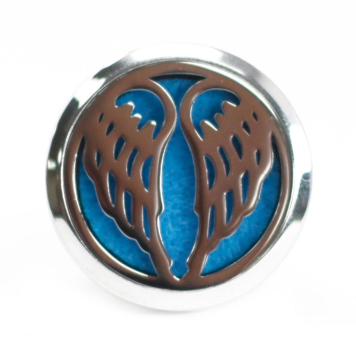 Angel Wings stainless steel car diffuser kit vent clip with essential oil felt pads