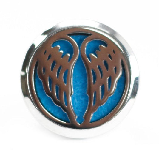 Angel Wings stainless steel car diffuser kit vent clip with essential oil felt pads