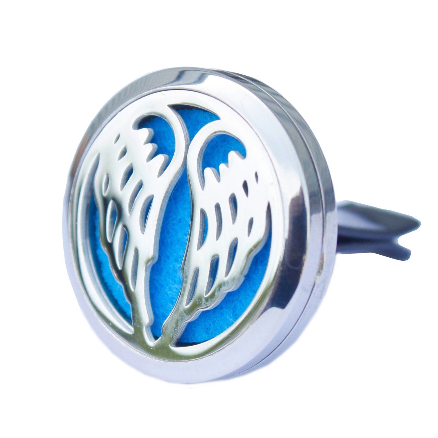 Angel Wings Aromatherapy Car Diffuser – Stainless Steel Vent Clip (30mm)