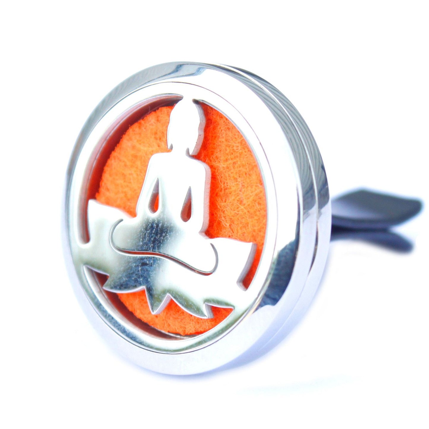 Lotus Buddha Aromatherapy Car Diffuser – Stainless Steel Vent Clip (30mm)