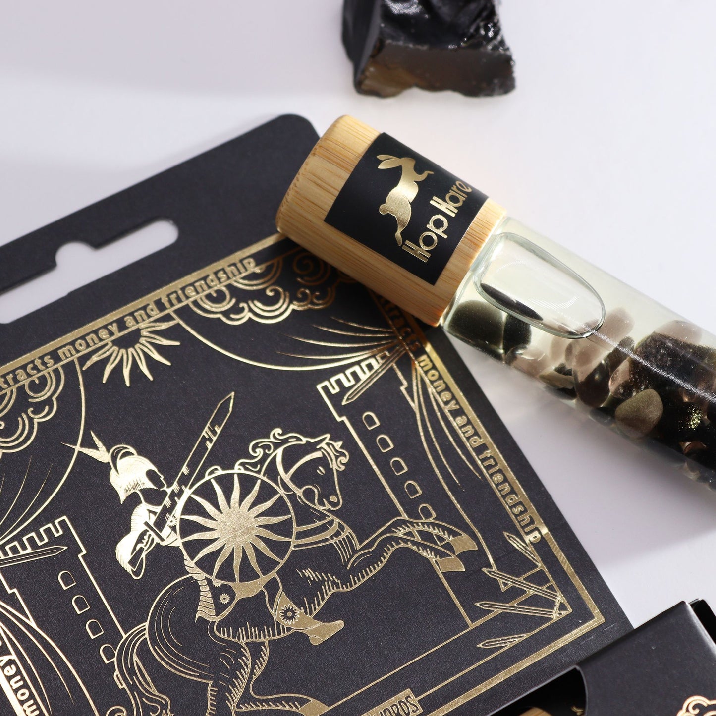 Hop Hare Essential Oil Gemstone Roll On – The Knight of Swords 10ml